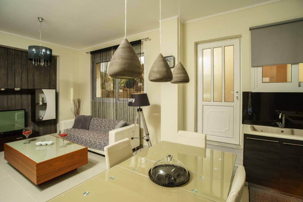 Glaros Beach Apartment Kato Daratso Luaran gambar